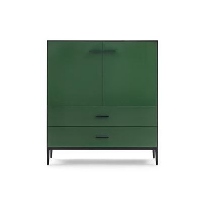 China Factory Supply Contemporary High Quality Green Vintage Free Standing Buffet Cabinet Dining Cabinet Design for sale