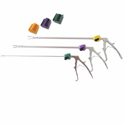 China Reusable L Size Gold Wire-electrode cutting surgery Laparoscopic endoclip hemolock hemolok applicator/hemostatic edge-o-lok clip applicator for sale