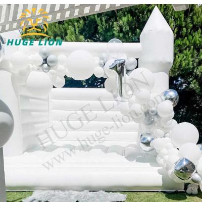 China Commercial Grade Bounce Waterproof White Inflatable Mini House Wedding Bouncy Castle For Sale for sale