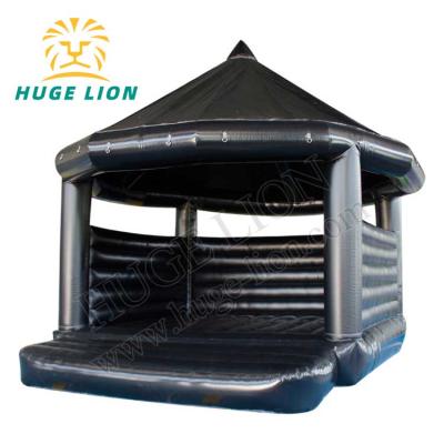 China Waterproof Black Commercial Grade 16ft Bounce House Adults Inflatable Jump Bouncer for sale