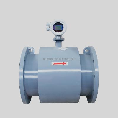 China PTFE/PFA/F46/Neoprene/Polyurethane DN500 Magnetic Flow Meter Beverage Water Magnetic Flowmeter Factory for sale