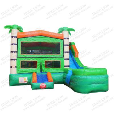 China Waterproof Popular Inflatable Jumper Slide Bounce House Dry and Wet Combo Slide for Kids for sale