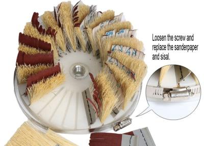 Cina Sisal Emery Cloth Industrial Roller Brush per macinazione di lucidatura in vendita