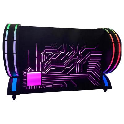 China Bar Stage KTV Host MC DJ TABLE Rechargeable Battery Radio Can Move LED Bar Stage KTV Host MC DJ TABLE for sale