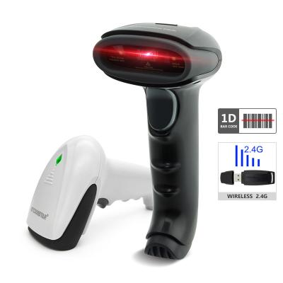 China ABS+PVC+PC Barcode Reader Scanner Gun 2.4G High Quality Handheld Portable Wireless Laser Barcode Scanner for sale