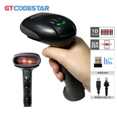 China ABS+PVC+PC GTCODESTAR Wireless Android High Precision 1D CCD Barcode Handheld Scanner with 2M Memory X-9701C for Warehouse for sale