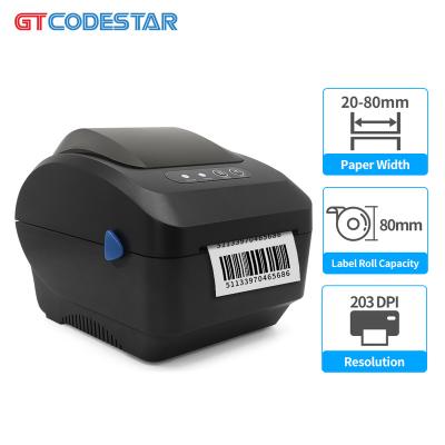 China GTCODESTAR Mini Blue Tooth Barcode Printer / USB 80mm Updraft Shipping Label Printer for Express Logistics for sale