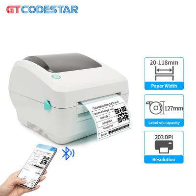 China GTCODESTAR USB Black and White Thermal Printers Sticker Packing Slip Printer / Blue Tooth Barcode Label Shipping Label Printer for sale