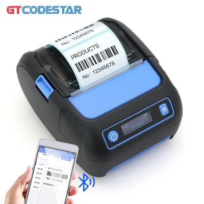 China 58mm Label Printer Portable Mobile Handheld Printer Mini Blue Tooth Barcode Thermal Mini Printer For Android for sale