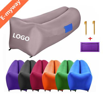 China Modern Outdoor Inflatable Sofa Portable Air Immediately Inflated Outdoor Sofa, Durable Air Bean Bag Cold Bag Pocket Couch for sale