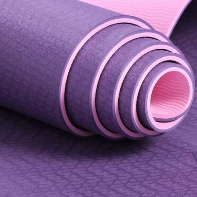 China Brand New Eco-friendly Anti-tear 1830*610*10mm High Density Non-slip Exercise NBR Yoga Mat With Carry Strap for sale