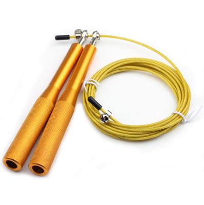 China 2019 High Quality Adjustable Fit Fitness Length Rope Grip Jump Ropes Aluminum Jump Rope for sale