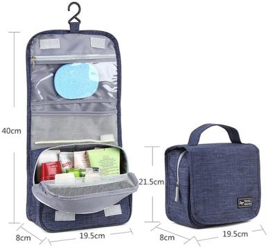 China Japan Style Travel Toiletry Bag Hanging Cosmetic Make Up Kit Bathroom Shower Organizer for Women and Girls for sale