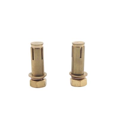 China Brass Concrete Knurled Brass Drop In Anchor M10 Expansion Bolt for sale