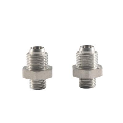 China CNC Turning Parts Brass Pipe Fitting Stainless Steel Connector Hexagon for sale