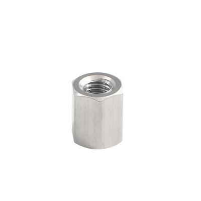 China Long Building Metal Nut Hex Nut Stainless / Carbon Steel Hex Coupling Nut for sale