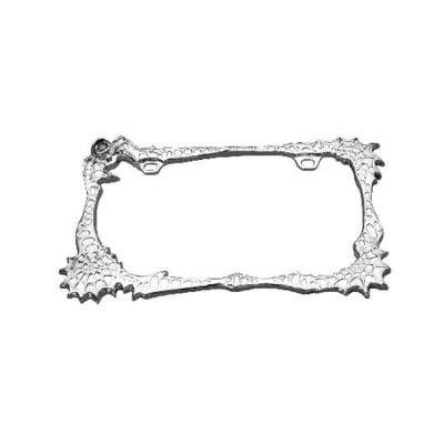 China Hot Selling Customizable Special Zinc Alloy Spider License Plate Frame Good Quality For USA for sale