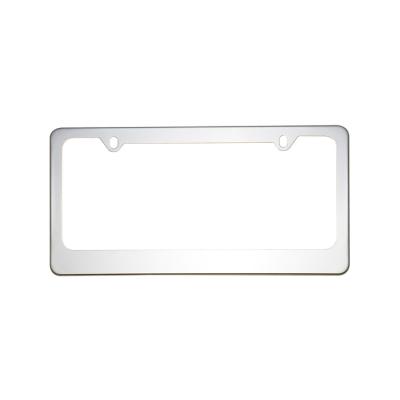 China Promotional High Quality Stainless Steel Car Plate License Plate Matching Frame Stainless Steel For USA for sale