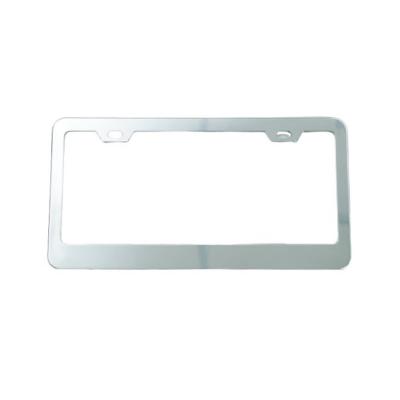 China No Various Factory Manufacture Chrome Holder US Gray Card Empty Plate Frame for sale