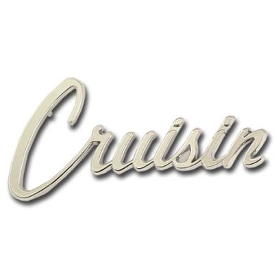 China Various Zinc Alloy Factory Sale Widely Used High Quality Cruisin Script Trim Emblem for sale