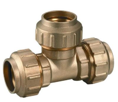 China brass pex-al-pex tee fitting equal for sale