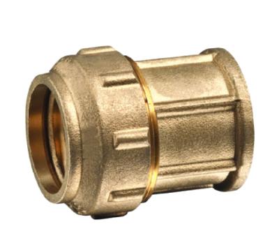 China Water pipe system compression plug in brass for pex fit heating water system for sale