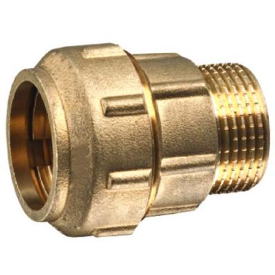 China Water pipe system compression plug in brass for threaded pe male reduction for sale