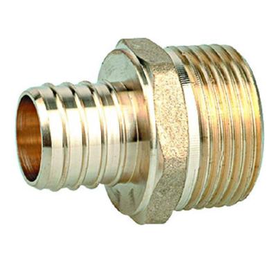 China Equal pipe swivel pex crimp fitting in brass for tubing and pipe for sale