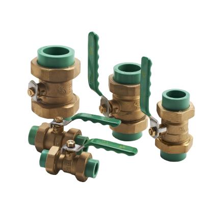 China Brass ball valve ppr pipe connector general manual high pressure double unions for sale