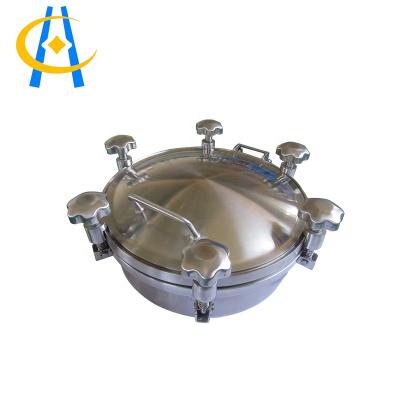 China Brew sanitary manhole covers container pressure equipment stainless steel manway/sanitary tank cover/stainless steel for sale