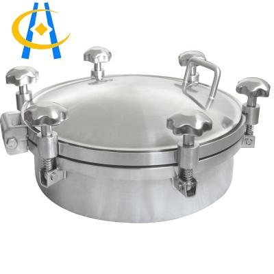 China High Quality Round Outdoor Beer Tank Beverage Equipment First Round Manhole Cover With Pressure for sale