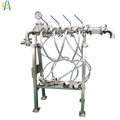 China China Manufacturer Beverage Top 4 Heads Stainless Steel 304 Beer Keg Filler Or Simple Efficient Manual Beer Keg Filling Machine for sale