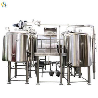 China NEW 2BBL 3BBL 5BBL Beer Brewery Restaurant 2021 Craft Brewpub Automatic Turnkey Project Beer Brewing System Micro Brewery Equipment for Brewery Factory for sale