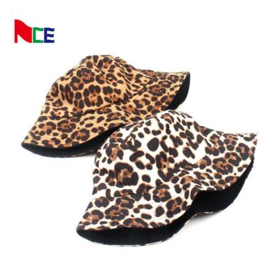 China Picture Factory Price Reversible Wholesale Leopard Bucket Hat Zebra Pattern Bucket Hat Empty Bucket Hat for sale