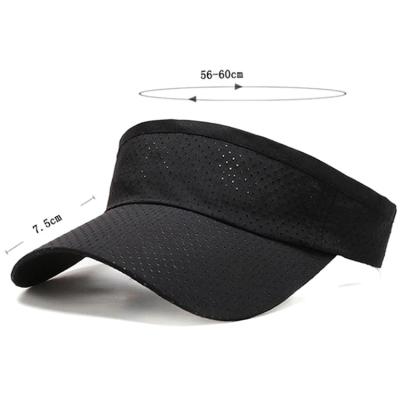 China Picture Factory Covers Sun Visor Customized Black Cheap Breathable Sun Visor Hat for sale