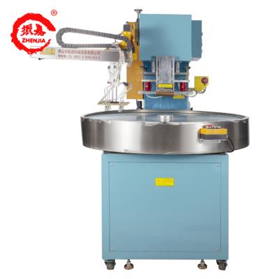 China HF PVC Stretch Ceiling HF Welding And Wrapping Finning Cloth Welding Automatic Cardboard Box Folding Sticking Machine for sale