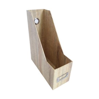 China Decoration & Wholesale Custom Storage Printing Eco-friendly Cardboard Desk Organizer Stationery Storage Box Magazine Folder Holder for sale