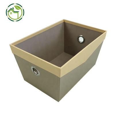 China Custom Home Storage Boxes and Bins Viable Maker Storage Basket and Organization Paper Box Cardboard Gift Storage for sale