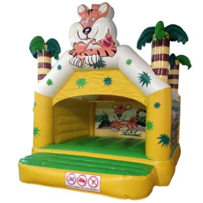 China exterior & Indoor Wholesale Inflatable Tiger Bounce House Commercial Jumping Bouncy Castle Cartoon Factory Playground Inflatable Castle For Kids for sale