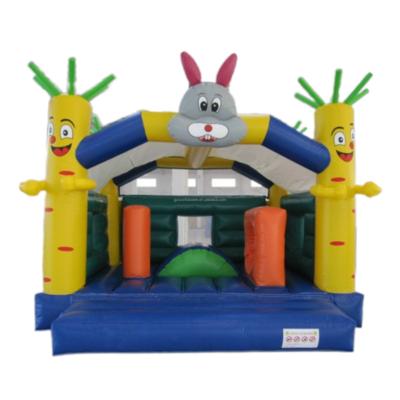 China exterior & Factory Price Indoor Inflatable Playground Bunny And Carrot Theme Castle Bunny Juming Bouncy House For Indoor Outdoor for sale