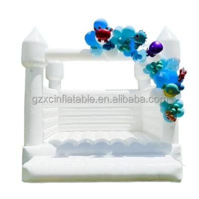 China 100% Best Selling 0.55mm PVC Trapdoor Inflatable Jumper Bouncy Castle Inflatable Bounce House Wedding Castle For Birthday Party for sale