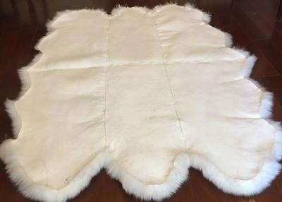 Κίνα Πραγματικά Sheepskin Sheepskin κουβερτών υπερβολικά μεγάλα περιοχής άσπρα έξι δέρματα γουνών 6P ταπήτων μαλακά προς πώληση