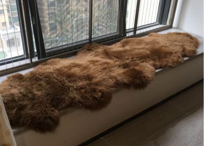 Κίνα Πραγματικό Sheepskin 2 της Αυστραλίας sheepskin δερμάτων διπλός εγχώριος καφετής βαμμένος τάπητας δρομέων προς πώληση