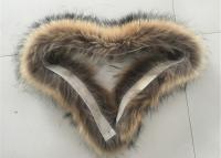 China 70*20cm Size Raccoon Replacement Fur Collar Windproof Warm For Garments for sale