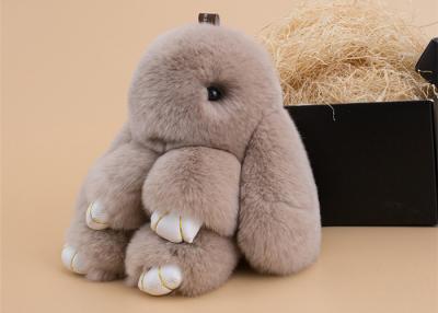 China Portable Cute Pendant Rabbit Fur Keychain For Car / Bag Accessories for sale