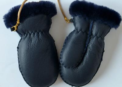 China Der Shearlings-Schaffell-Handschuhe der klassische Kinder, echte Lamm Sueded-Handschuhe für Baby zu verkaufen