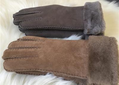 China Handschuh-Handschuhe Futter der Frauenschaffellwinterhandschuhe 100% handgemachte wirkliche Woll zu verkaufen