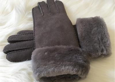 China Shearlings-Schaffell-Handschuh-Handnähende Frauen-Damen-Lamm-Pelz-Winter-Handschuhe zu verkaufen