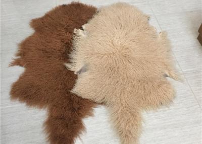 China Real Grey Mongolian Sheepskin Rug 20