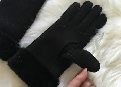 China Lange stilvolle Handschuhe des Unisexschaffell-Pelz-Stulpen-Winter-Handschuh-Damenlammfells zu verkaufen